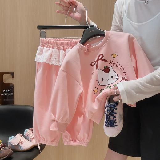 巴鲁熊女童卫衣套装可爱卡通印花秋季新款儿童洋气秋装宝宝屁帘裤两件套73-150★★★娃娃优选 商品图2