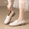 ZHR头层牛皮乐福鞋女2025新款真皮厚底小皮鞋软底单鞋一脚蹬女鞋 商品缩略图6