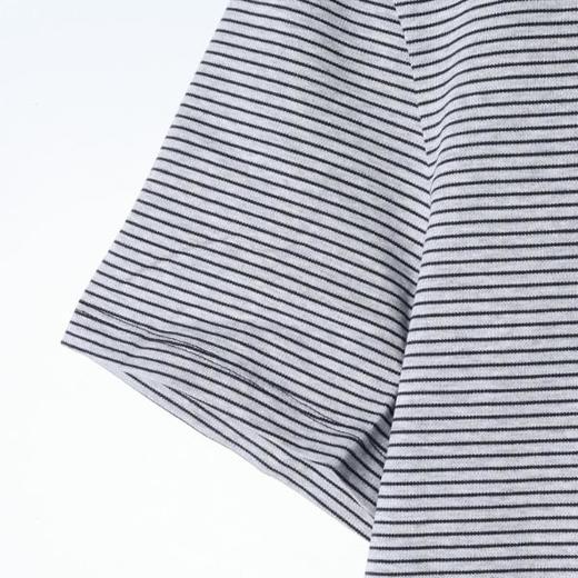 9213SDSA男装2026新款高贵轻奢百搭显瘦撞色条纹刺绣爱心圆领短袖T恤 商品图3