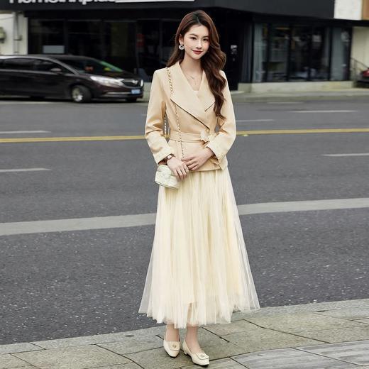 春装新款时尚气质潮流女小外套蕾丝半裙套装通用两件套AB26001 商品图1