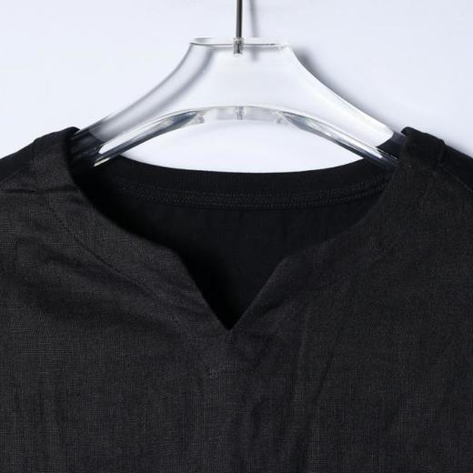 SF5007SDSA男装2026新款高贵轻奢痞帅简约V领短袖T恤印花字母设计百搭 商品图2