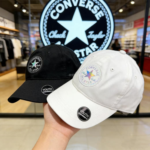 【专柜同款】匡W镭射炫彩棒球帽 经典黑/纯净白 商品图2