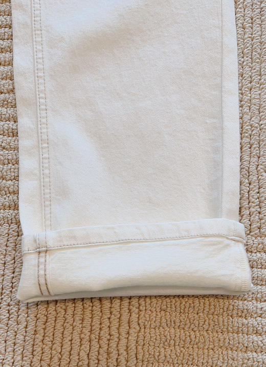 小禾土壤牛仔米白色牛仔裤 商品图10