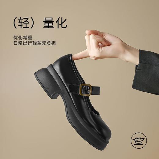 【店铺热销】ZHR厚底玛丽珍女鞋秋冬2025新款法式jk小皮鞋女粗跟 商品图3