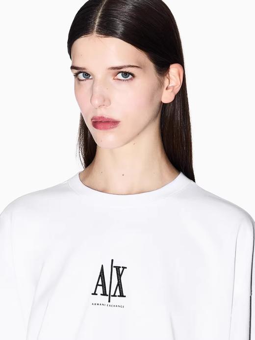 白色+黑色一起，一盒含2件。胸口小标长袖全棉圆领基础t恤E031560 商品图9