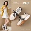 ZHR真皮德训鞋女2025秋季新款百搭复古阿甘鞋软底透气休闲运动鞋 商品缩略图1