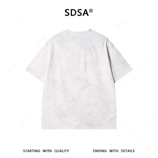 26T201SDSA男装2026新款高贵轻奢美式扎染细闪圆领短袖T恤撞色印花百搭 商品图4