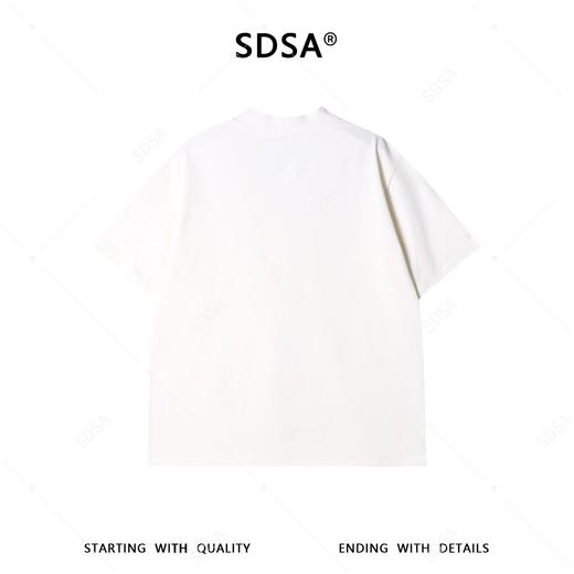 26T227SDSA男装2026新款高贵轻奢设计感V领系带短袖恤简约气质百搭上衣 商品图5