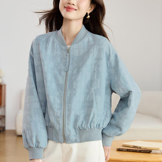 百媚生 早春小个子夹克拉链外套BKHP9903 商品图0