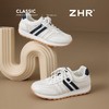 ZHR拼接皮面休闲阿甘鞋女2025新款轻便增高运动鞋超软透气百搭女 商品缩略图9