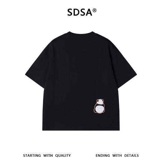 26157SDSA男装2026新款高贵轻奢国风立体珠子熊猫设计圆领短袖T恤百搭 商品图4