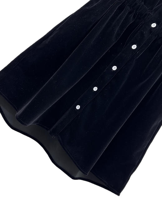 女款丝绒收腰短袖连衣裙he020 商品图2