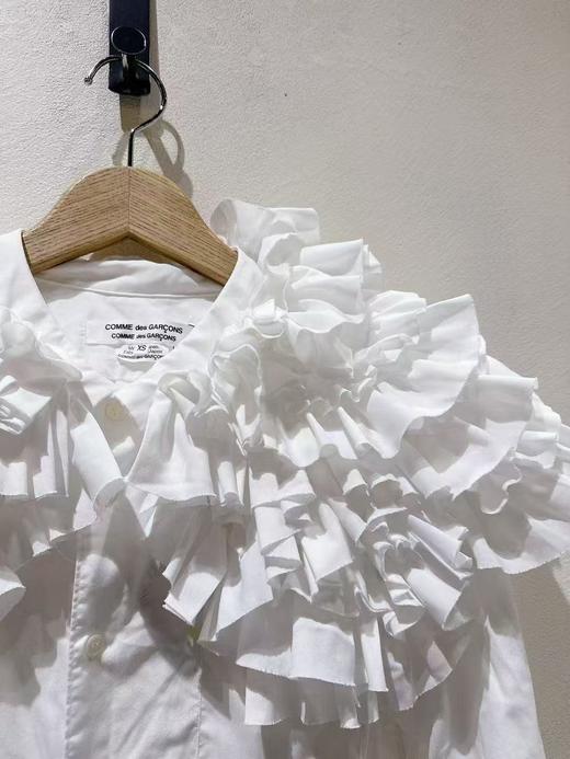 女款褶皱拼接长袖衬衫he 商品图2