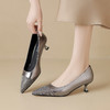 【预售5天】优雅细跟水钻尖头百搭通勤职场浅口气质高跟鞋YS&7106 商品缩略图1