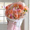 《杏花微雨》奶油桃子洋牡丹花束 商品缩略图0