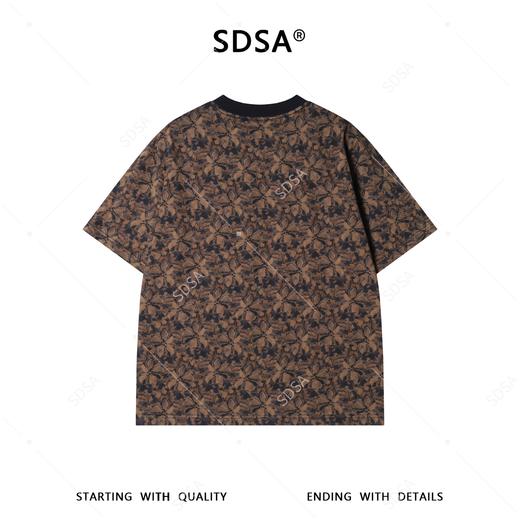 26T204SDSA男装2026新款高贵轻奢时尚痞帅满印花朵设计圆领短袖T恤百搭 商品图5