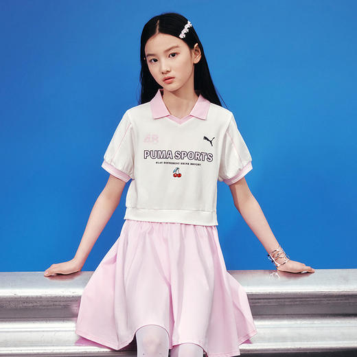 PUMA彪马童装2026夏季新款儿童连衣裙甜美时尚清新运动风 商品图2