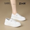 ZHR则则皮面两穿厚底小白鞋女2025春秋新款超软通勤休闲鞋真皮鞋 商品缩略图6