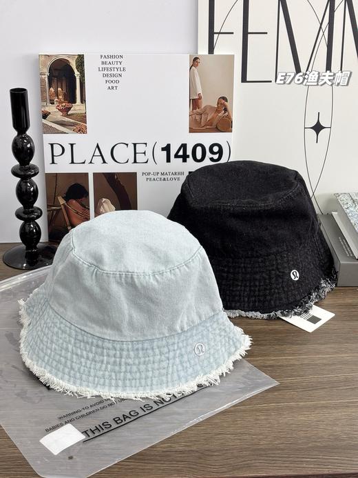 超好看的素颜帽！LULU2026新款情侣款牛仔软顶渔夫帽 商品图5