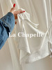专柜实拍【舒适有型】拉夏贝尔/La Chapelle五色净版圆领贝壳扣下摆交叉通勤设计长袖T显瘦打底衫 商品缩略图3