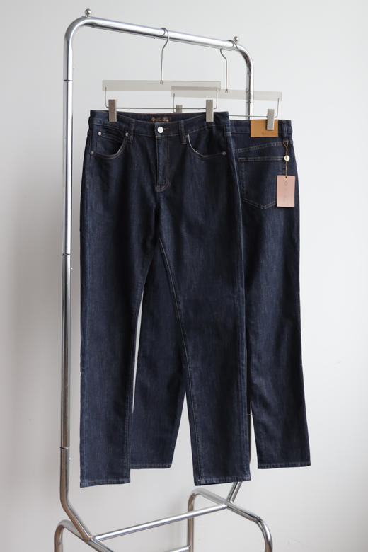 L/P 春夏薄款 手感柔软 定制拉链 深蓝牛仔裤 NZK260 商品图2