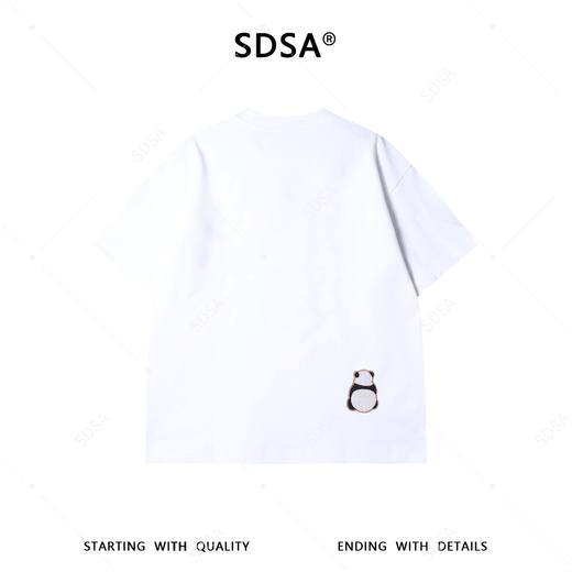 26157SDSA男装2026新款高贵轻奢国风立体珠子熊猫设计圆领短袖T恤百搭 商品图5