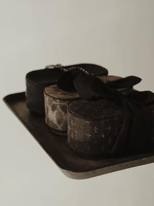 清如许优选｜古布蝴蝶结手拎茶器收纳盒 便携茶盒 可放行李箱 商品图9