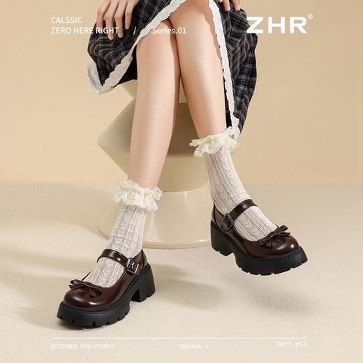 ZHR则则时尚百搭玛丽珍鞋厚底蝴蝶结单鞋2025新款气质女鞋小皮鞋 商品图9