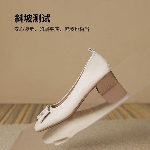 ZHR则则浅口单鞋女2025新款春季法式粗跟百搭小皮鞋舒适休闲女鞋 商品图4