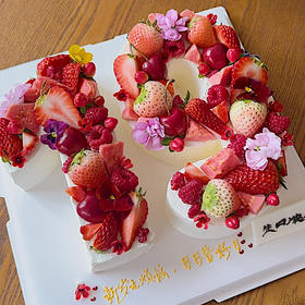 数字水果蛋糕（下单备注数字）