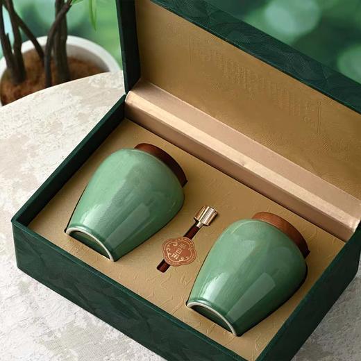 98元一套 / 一箱10套 醒春皮盒【双瓷罐  通版 墨绿色】 商品图1