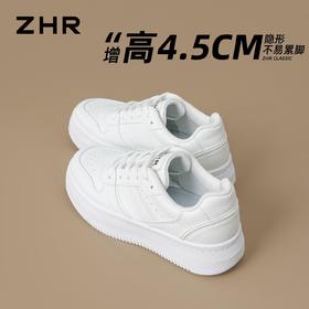 ZHR则则厚底增高小白鞋女2026春季新款透气舒适运动鞋休闲板鞋子
