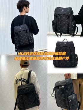 直发【MLB正品授权】 实体1000+  颜值出众 钻石满印老花双肩包