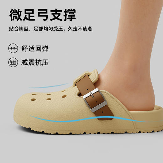 【AIR空气洞洞鞋】2026新款厚底防滑海边沙滩鞋 eva包头拖鞋夏季可外穿 商品图2