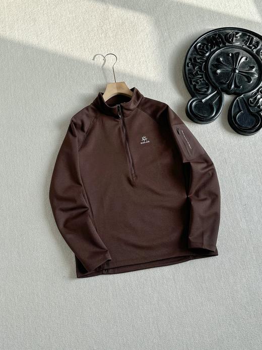 2026春款KAILAS凯乐石男款立领半开胸内胆半拉链吸湿排汗保暖户外登山徒步上衣 商品图5