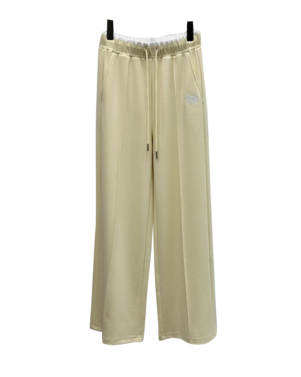 女款丝棉刺绣直筒长裤ji008