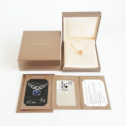 【95新】BVLGARI宝格丽B.zero1系列335924玫瑰金弹簧项链 链长约46cm中性款060326AK23 商品图1