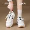 ZHR拼接皮面休闲阿甘鞋女2025新款轻便增高运动鞋超软透气百搭女 商品缩略图2
