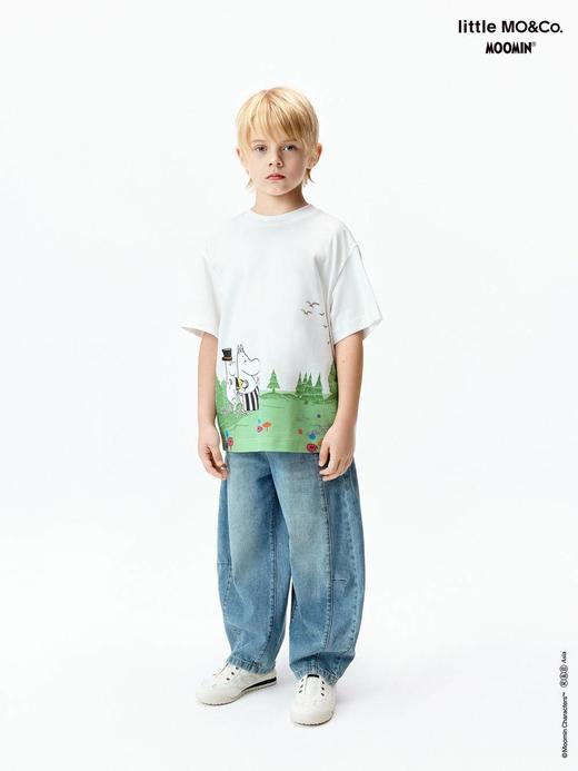 8楼摩安珂儿童little MO&Co.26年夏季新款xMOOMIN联名系列凉感吸湿速干印花短袖T恤 KBF2TEE001【吊牌价： 299元 ，活动价：269元】 商品图1