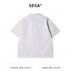 56019SDSA男装2026新款高贵轻奢潮牌简约纯色立领短袖衬衫百搭时尚衬衣 商品缩略图5