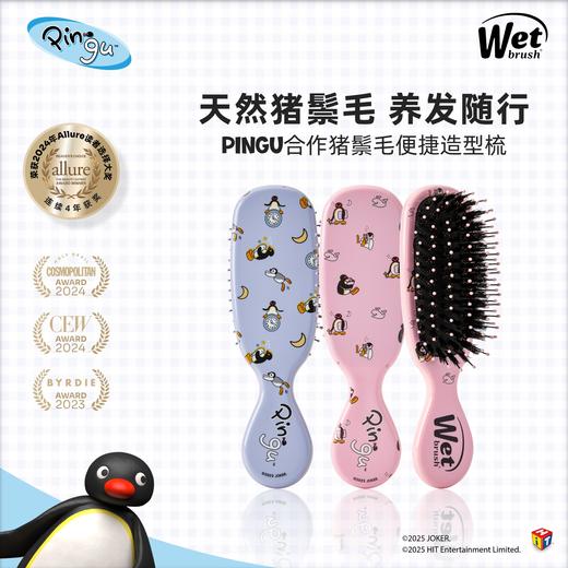 【云优选】美国Wet brush& Pingu合作系列 猪鬃毛顺发梳（拆封使用后不支持7天无理由退换货，介意慎拍） 商品图0