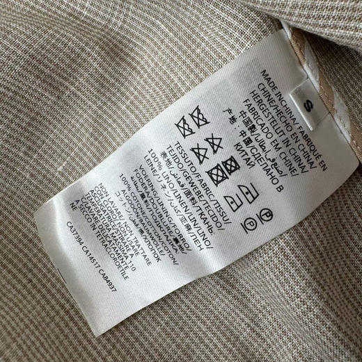 LP纯圆薄款亚麻夹克外套。 自己备注号码。廓形 商品图8