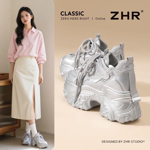 【增高9.5cm】ZHR则则厚底增高老爹鞋女2025新款小个子休闲运动鞋 商品图2