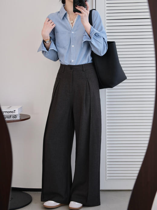 散发光芒温柔气质蕾丝拼接法式衬衫 商品图6