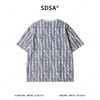 25SS002SDSA男装2026新款高贵轻奢美式撞色提花圆领短袖T恤百搭宽松上衣 商品缩略图4