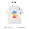 26T201SDSA男装2026新款高贵轻奢美式扎染细闪圆领短袖T恤撞色印花百搭 商品缩略图1