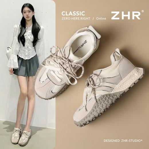 ZHR则则6.5CM增高厚底老爹鞋女春秋款高颜值百搭运动休闲鞋女软底 商品图1
