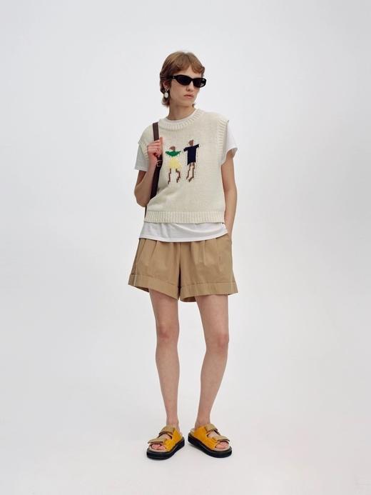 一店d 秒福利‼️ shortsentence短句针织马甲 被低估的一件宝藏！！！董洁直播间卖爆了的-像素小人粗针织背心马甲，叠穿超美的，而且巨巨巨百搭，减龄又显气质 商品图6