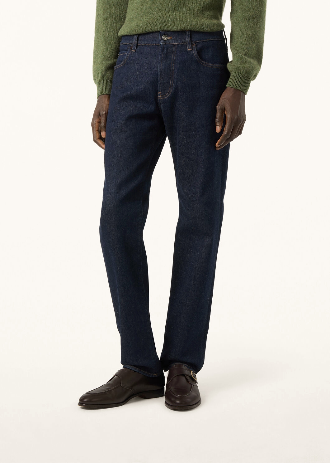 L/P 春夏薄款 手感柔软 定制拉链 深蓝牛仔裤 NZK260