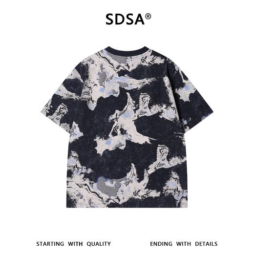 26T161SDSA男装2026新款高贵轻奢时尚撞色明线设计圆领短袖T恤百搭宽松 商品图5